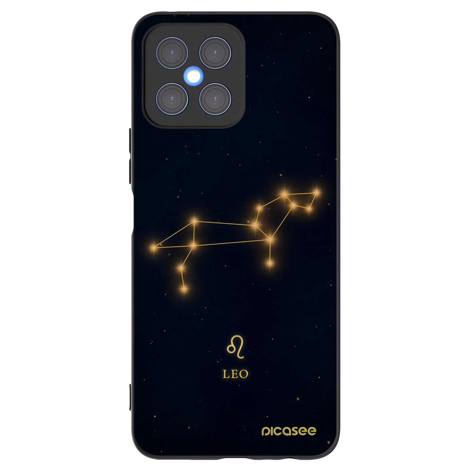 Picasee silikónový čierny obal pre Honor X8 4G - LEO