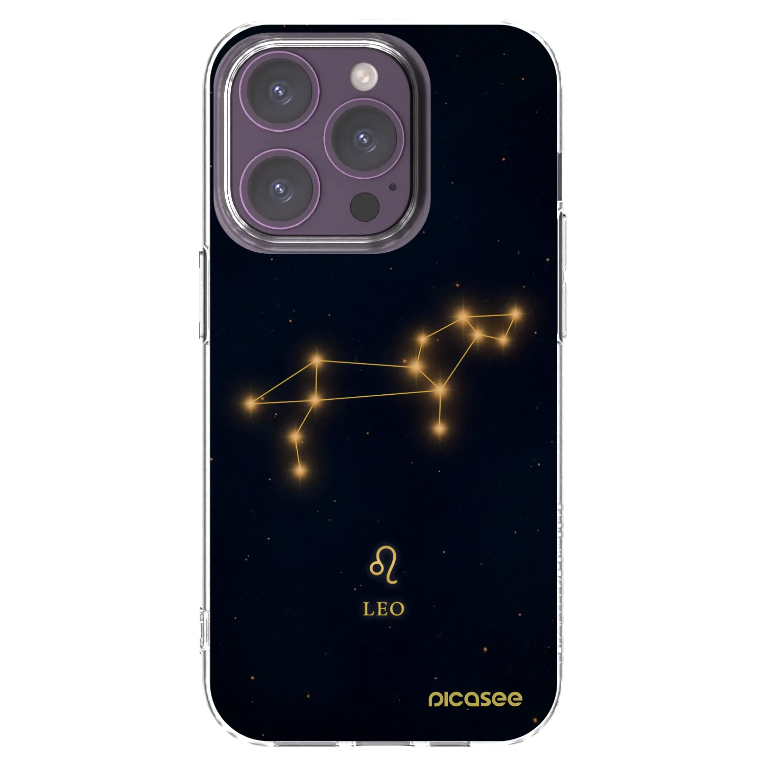 Picasee silikónový prehľadný obal pre Apple iPhone 14 Pro - LEO