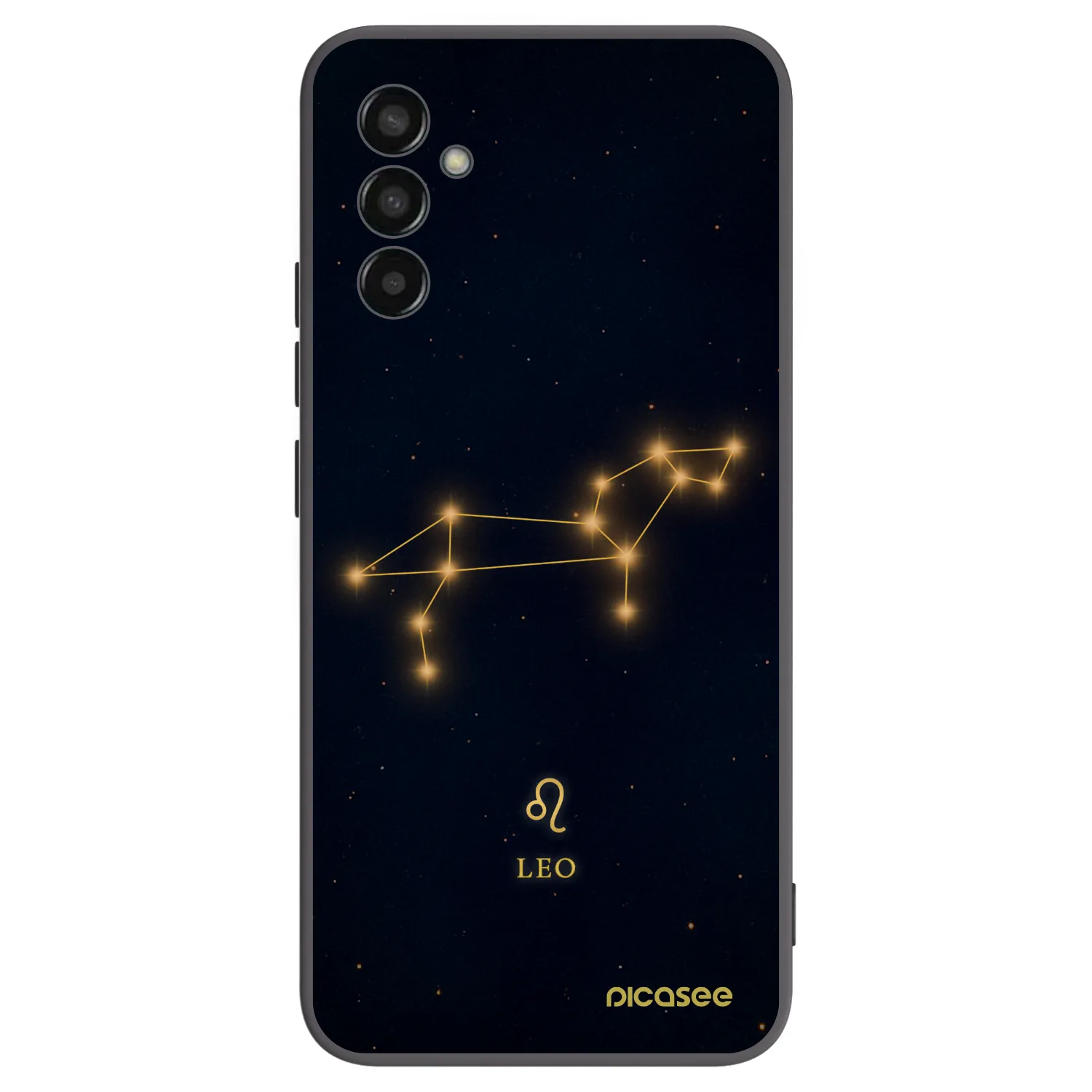 Picasee silikónový čierny obal pre Samsung Galaxy M13 M135F - LEO