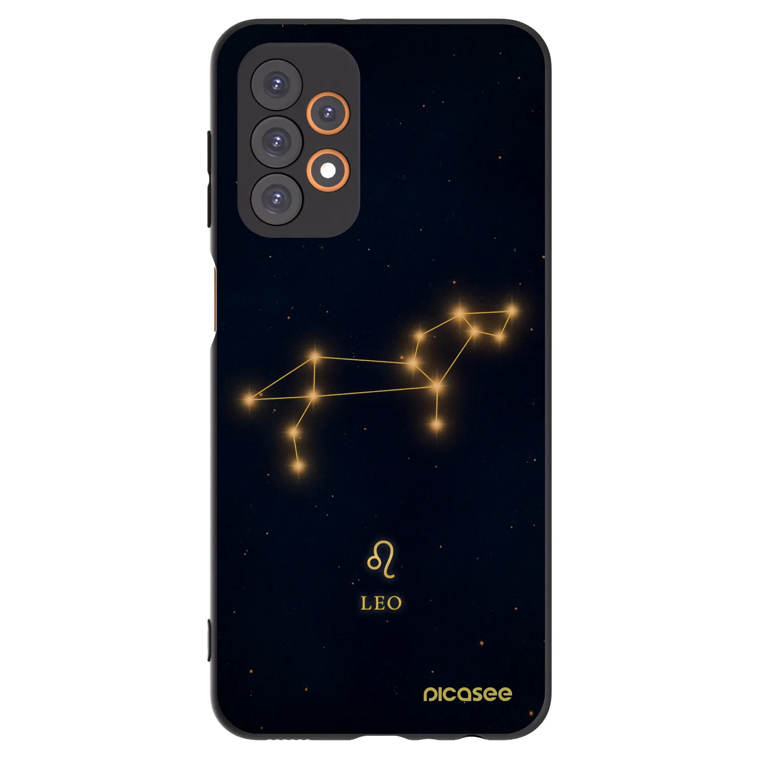 Picasee silikónový čierny obal pre Samsung Galaxy A23 A235F 4G - LEO