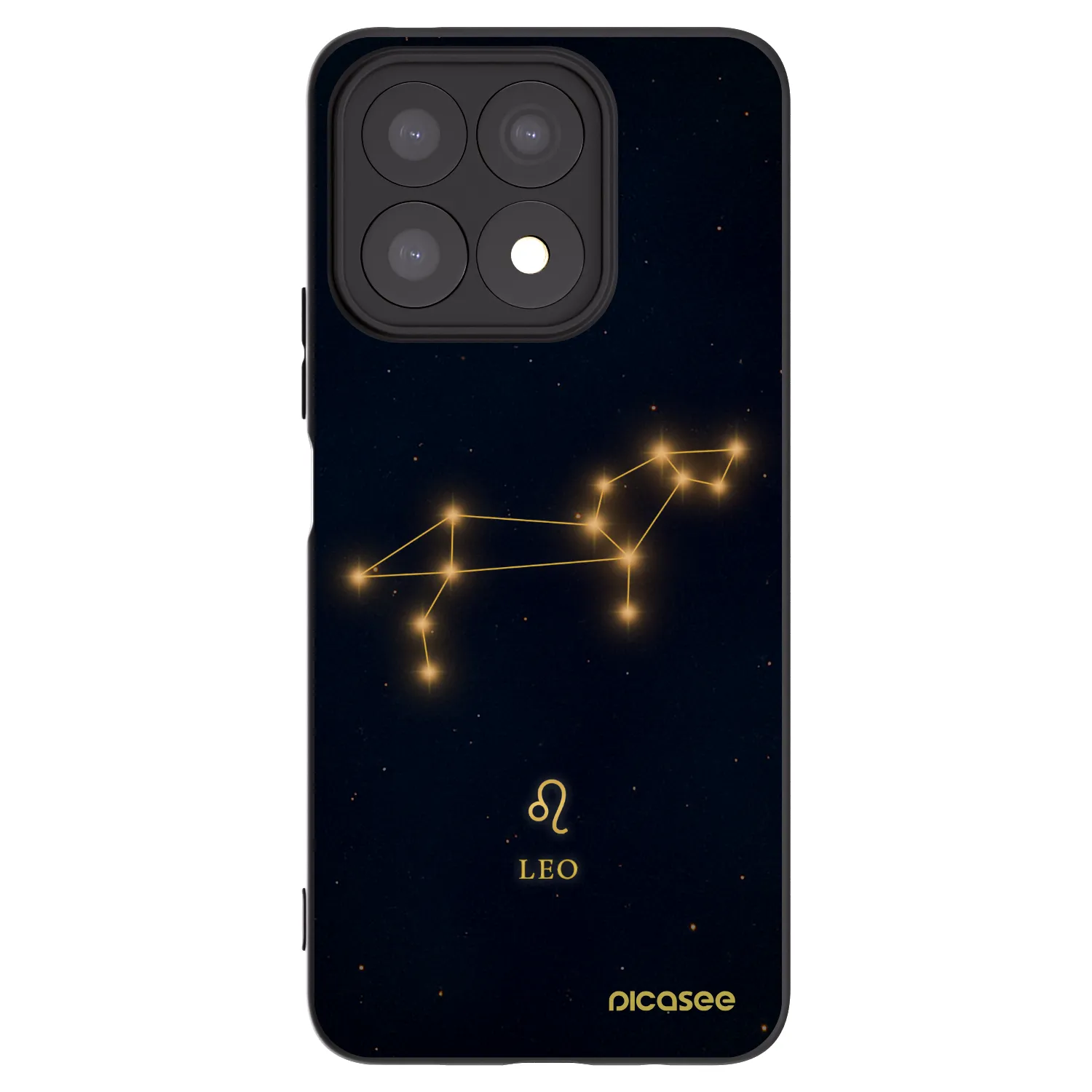 Picasee silikónový čierny obal pre Honor X8a - LEO