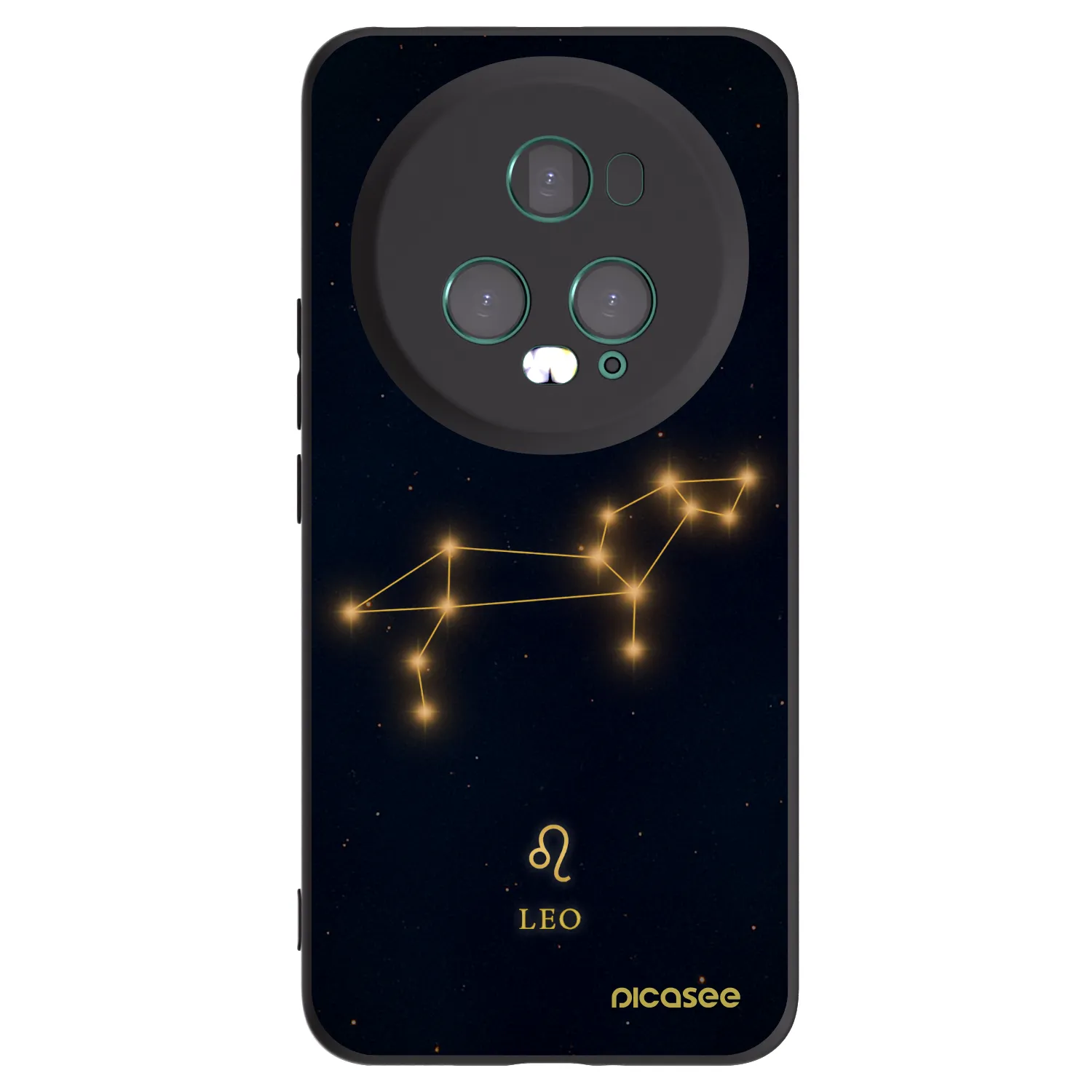Picasee silikónový čierny obal pre Honor Magic5 Pro - LEO