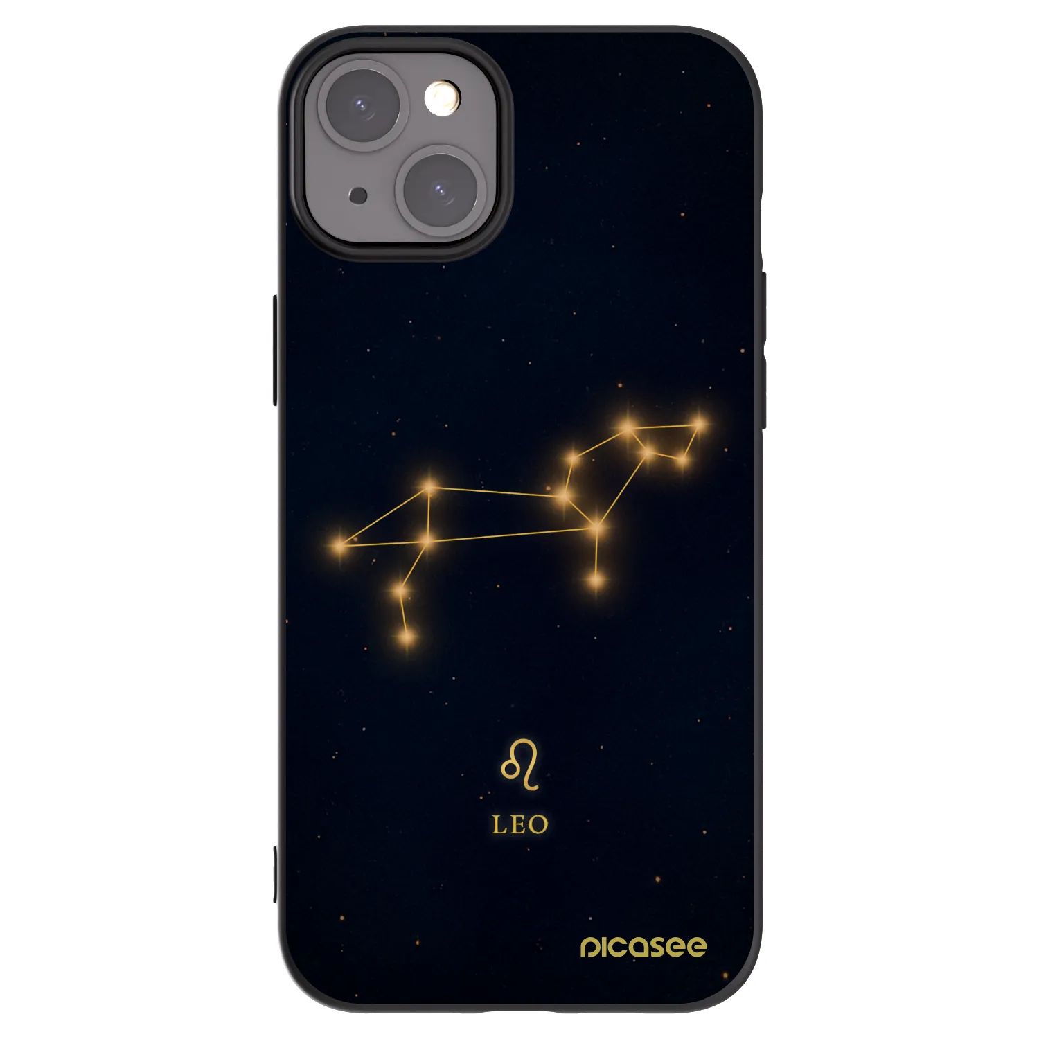 Picasee silikónový čierny obal pre Apple iPhone 15 Plus - LEO