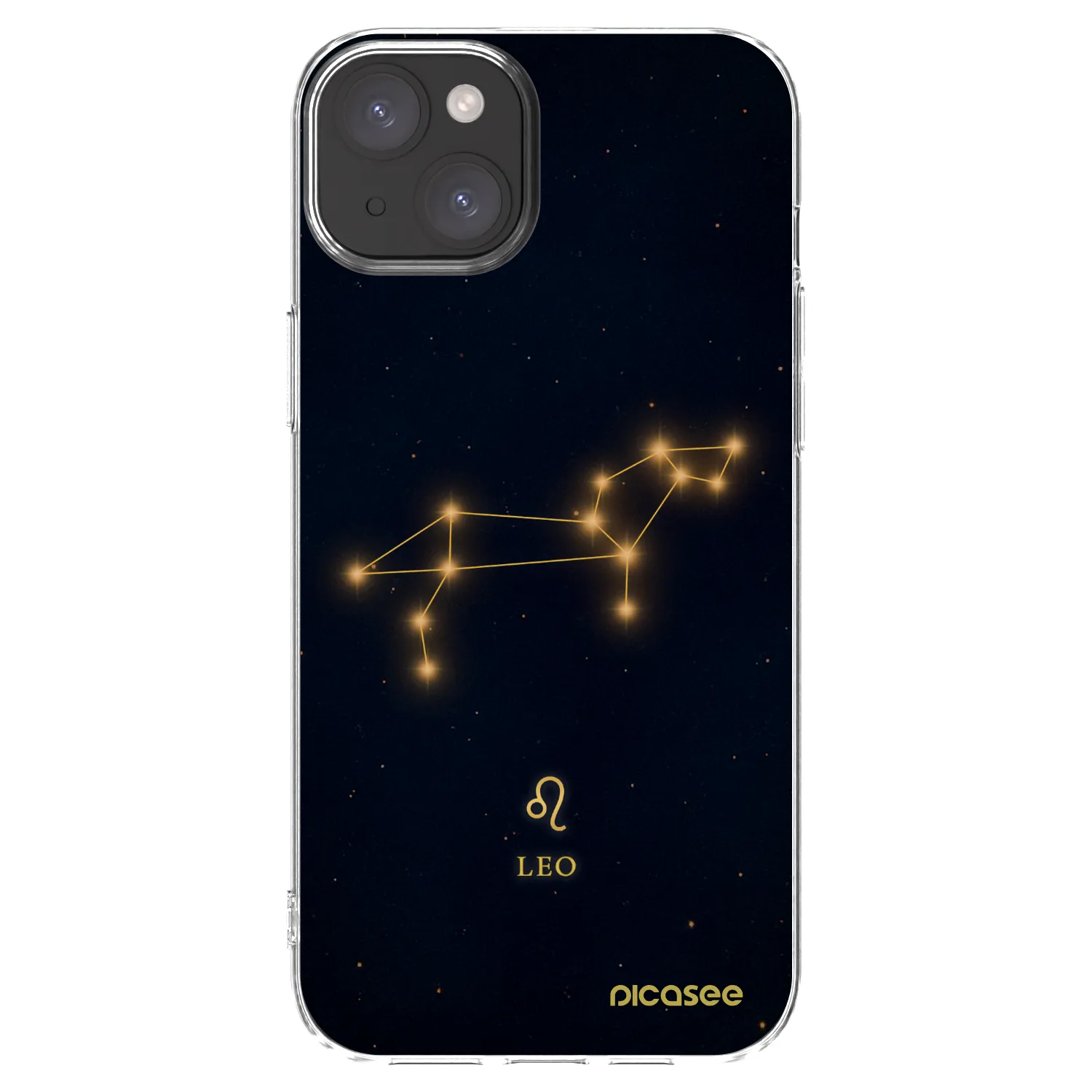 Picasee silikónový prehľadný obal pre Apple iPhone 15 Plus - LEO
