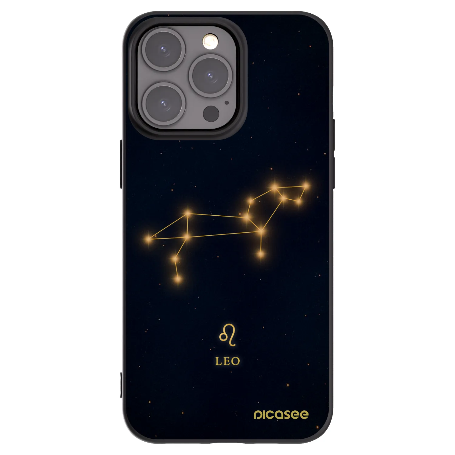 Picasee silikónový čierny obal pre Apple iPhone 15 Pro Max - LEO