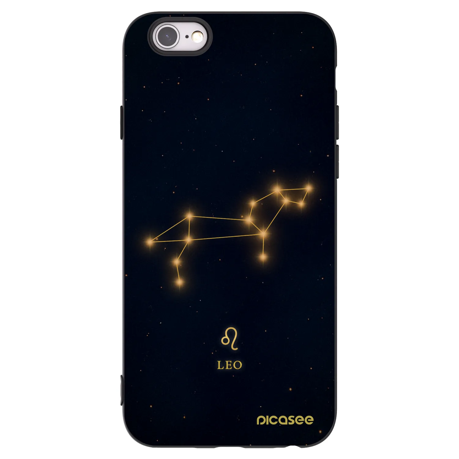 Picasee silikónový čierny obal pre Apple iPhone 6/6S - LEO