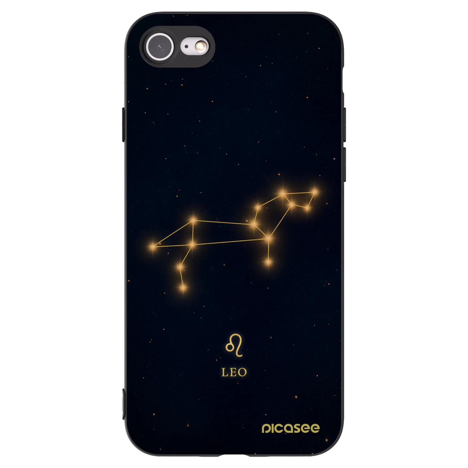 Picasee silikónový čierny obal pre Apple iPhone 7 - LEO