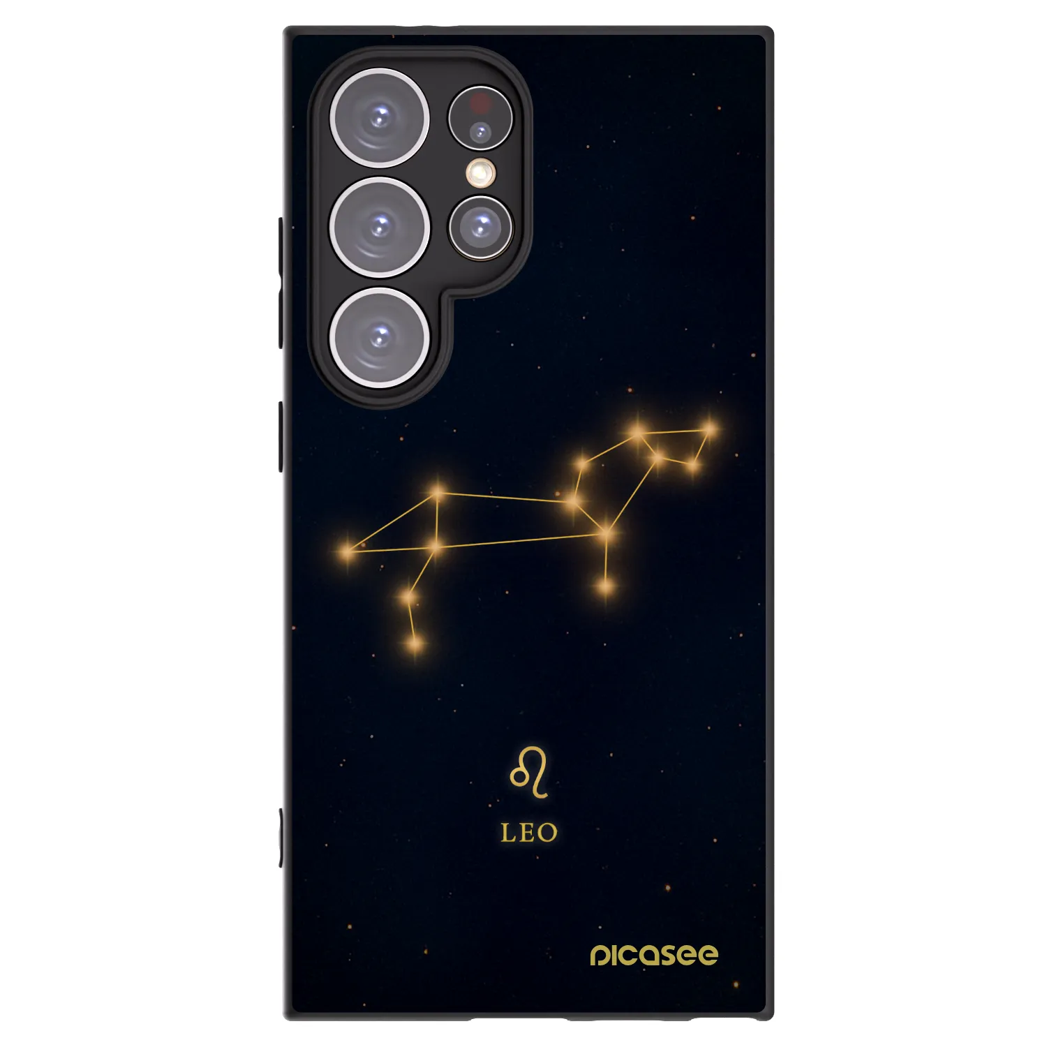 Picasee silikónový čierny obal pre Samsung Galaxy S24 Ultra S928B 5G - LEO