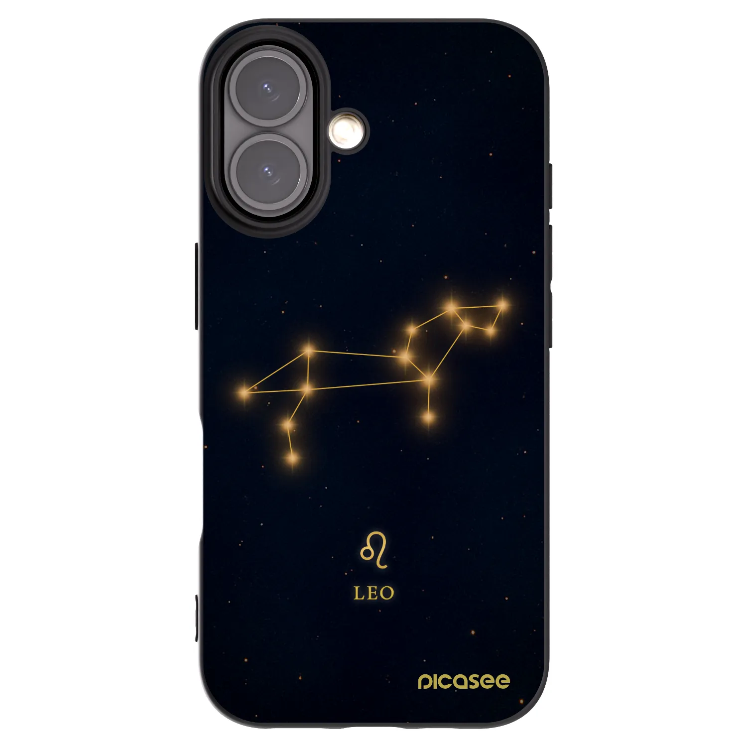 Picasee silikónový čierny obal pre Apple iPhone 16 - LEO