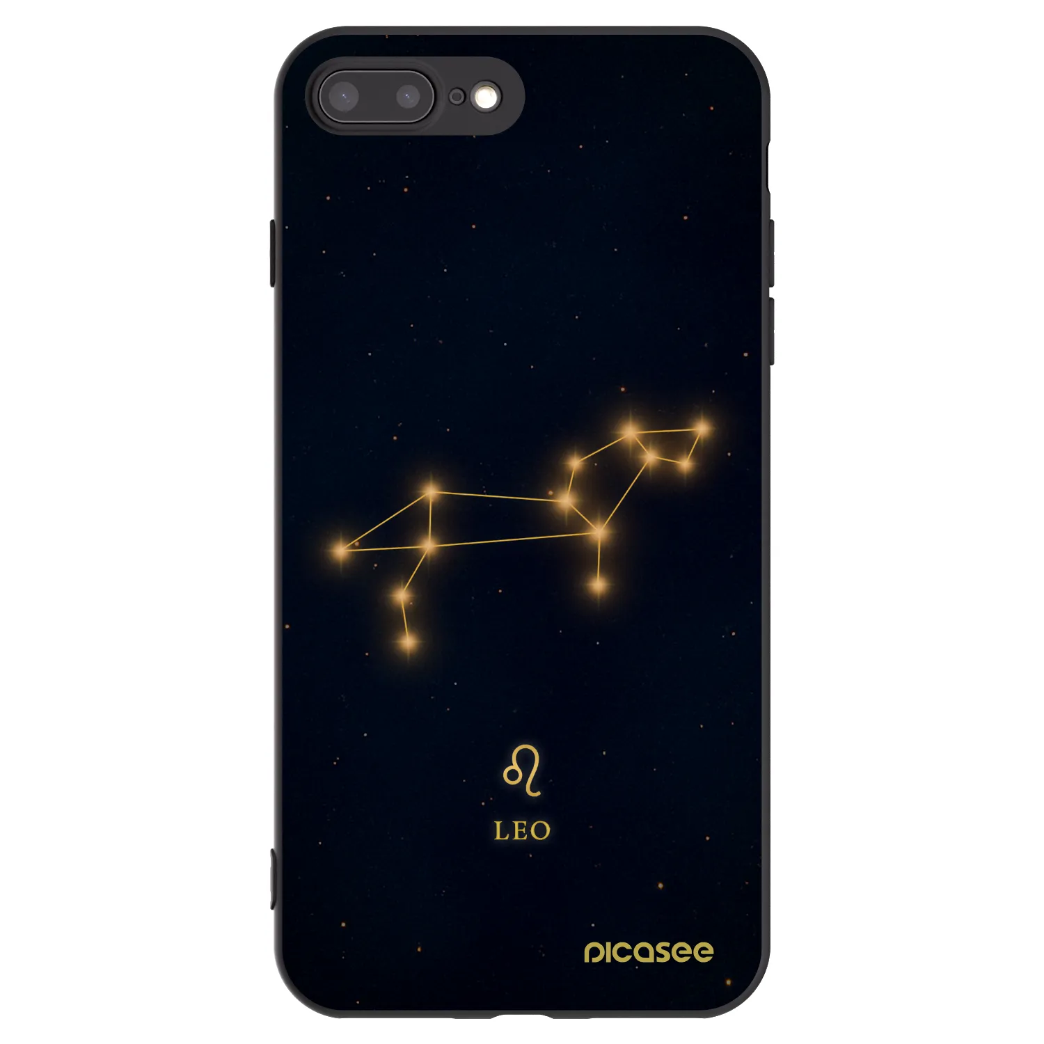 Picasee silikónový čierny obal pre Apple iPhone 7 Plus - LEO