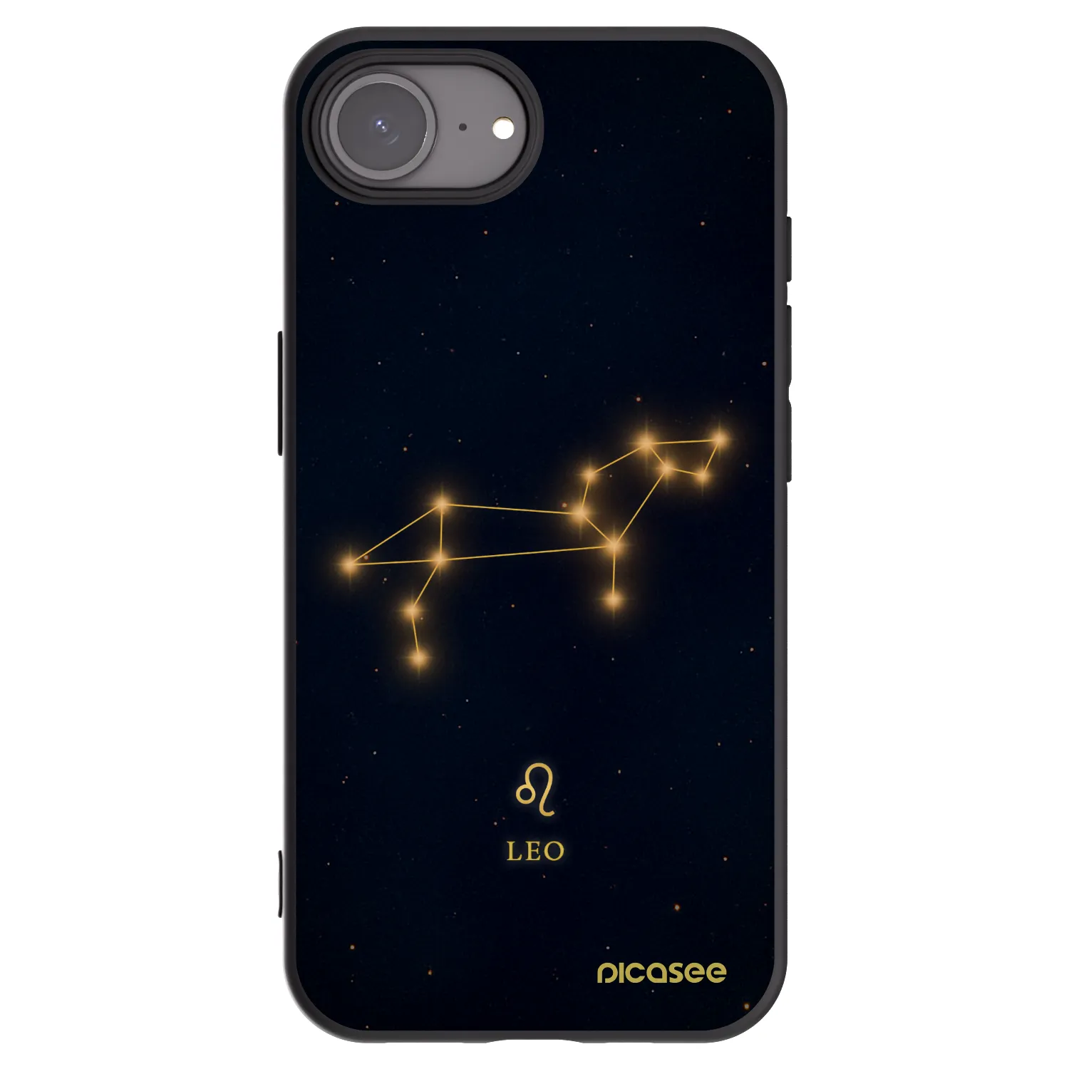 Picasee silikónový čierny obal pre Apple iPhone 16e - LEO