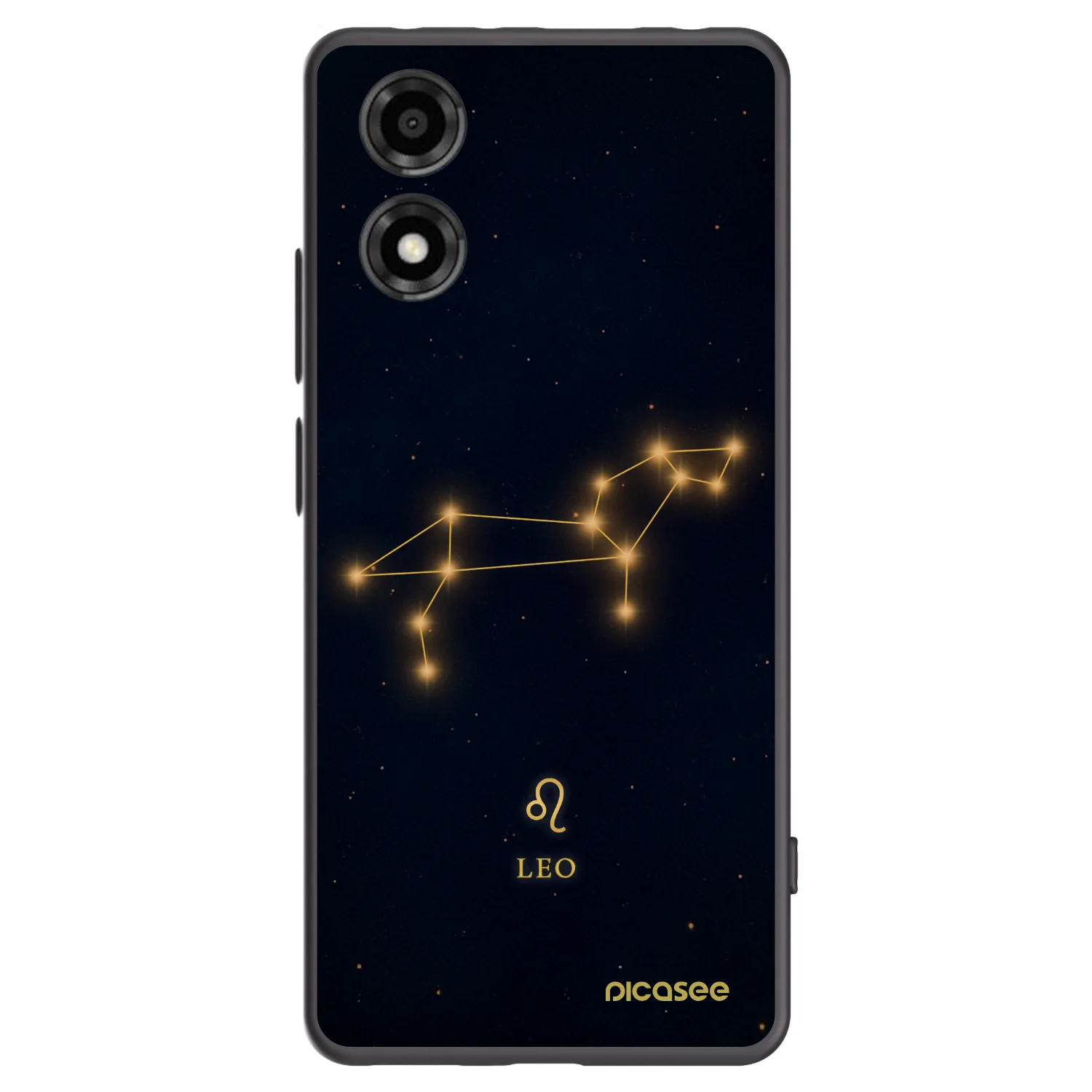 Picasee silikónový čierny obal pre Motorola Moto E14 - LEO