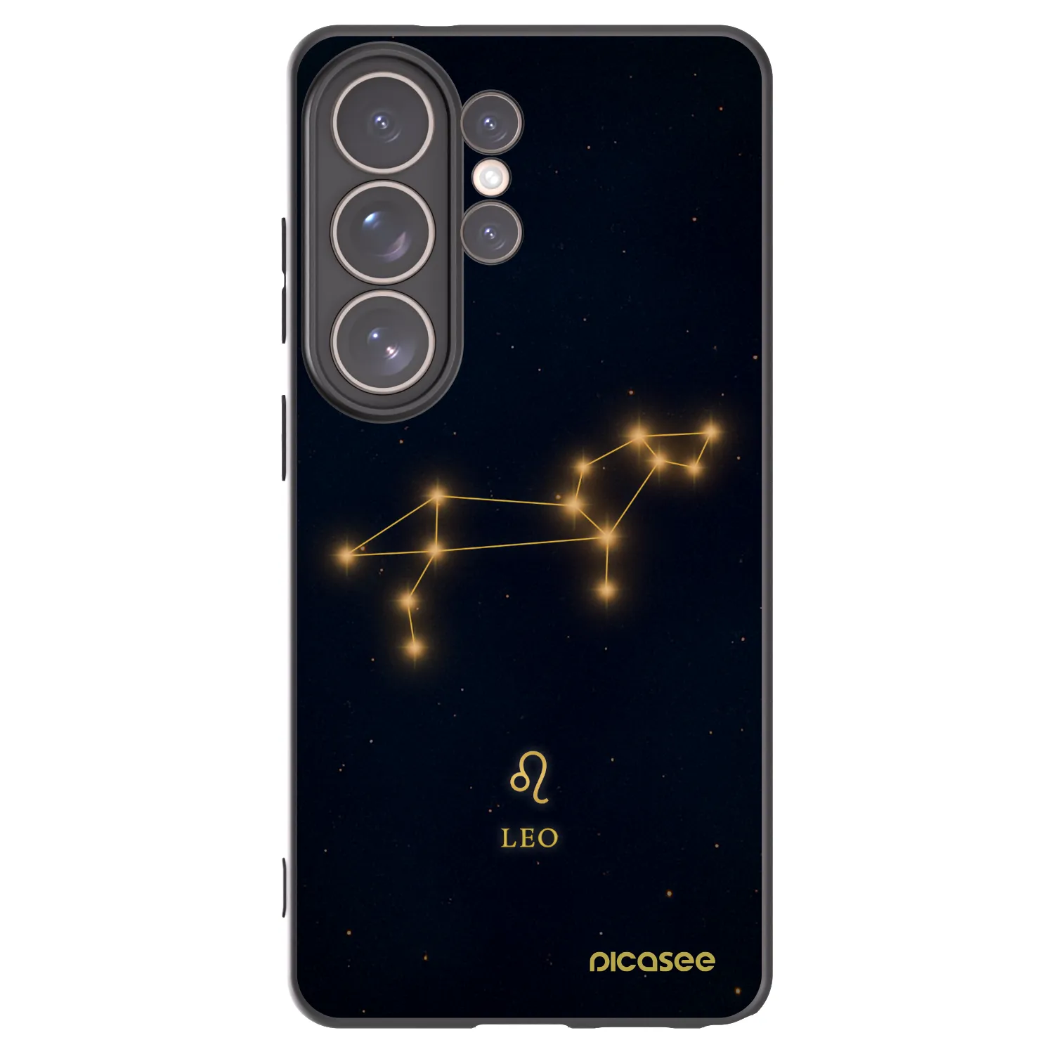 Picasee silikónový čierny obal pre Samsung Galaxy S26 Ultra - LEO