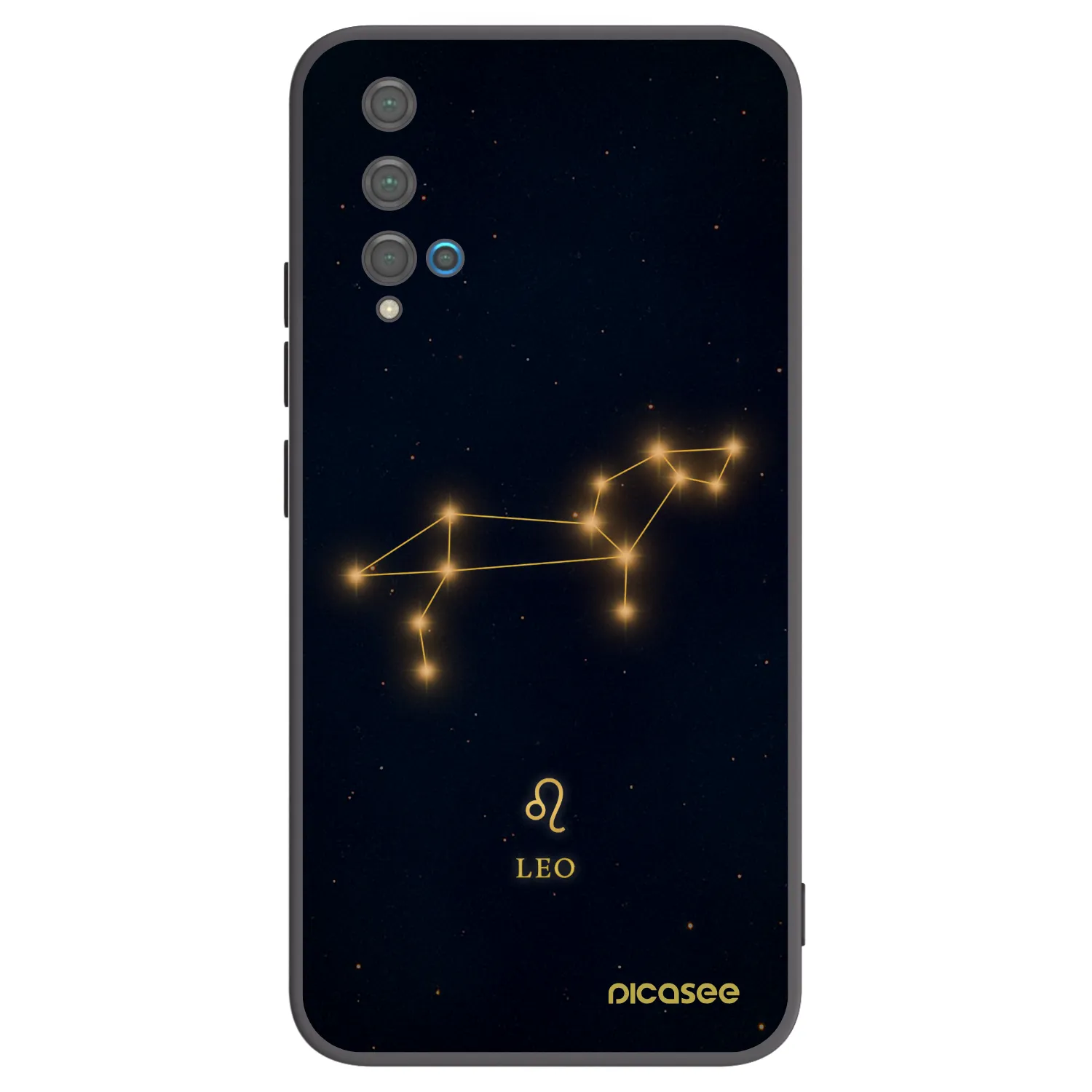Picasee silikónový čierny obal pre Huawei Nova 5T - LEO