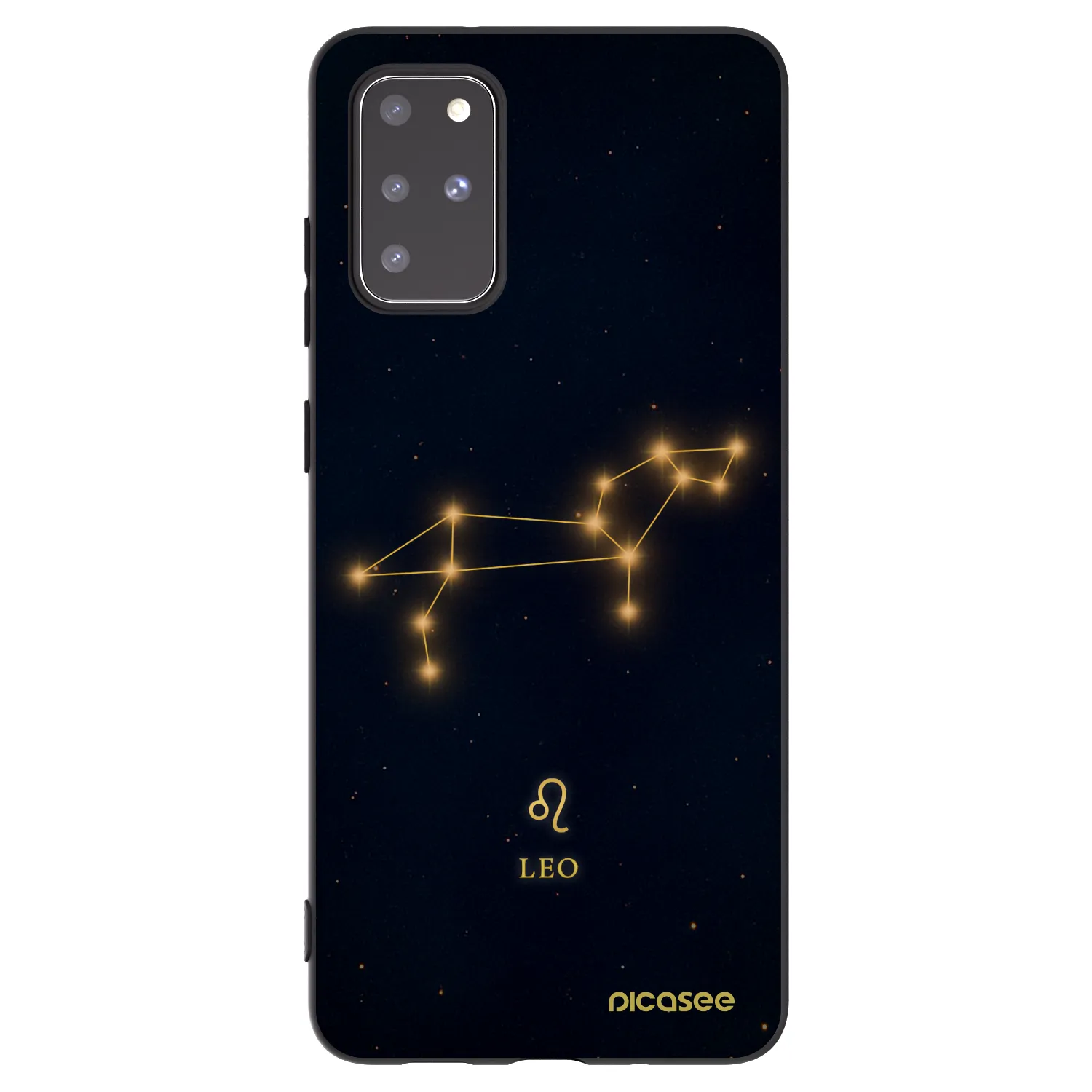 Picasee silikónový čierny obal pre Samsung Galaxy S20+ G985F - LEO