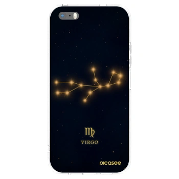 Picasee silikónový prehľadný obal pre Apple iPhone 5/5S/SE - VIRGO
