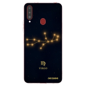 Picasee silikónový prehľadný obal pre Samsung Galaxy A20s - VIRGO