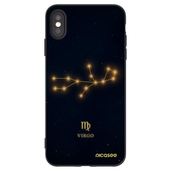 Picasee silikónový čierny obal pre Apple iPhone XS Max - VIRGO