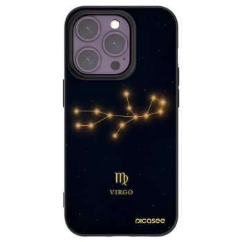 Picasee silikónový čierny obal pre Apple iPhone 14 Pro - VIRGO