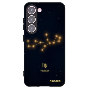 Picasee silikónový čierny obal pre Samsung Galaxy S23 5G - VIRGO