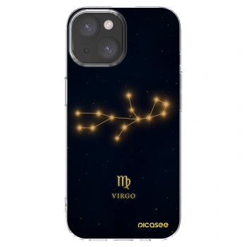 Picasee silikónový prehľadný obal pre Apple iPhone 15 - VIRGO