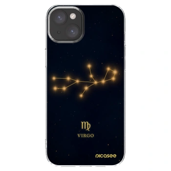 Picasee silikónový prehľadný obal pre Apple iPhone 15 Plus - VIRGO