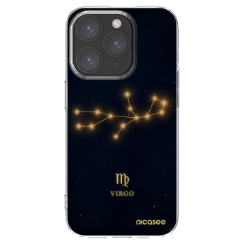 Picasee silikónový prehľadný obal pre Apple iPhone 15 Pro - VIRGO