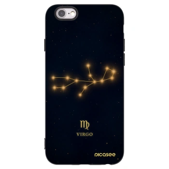 Picasee silikónový čierny obal pre Apple iPhone 6/6S - VIRGO