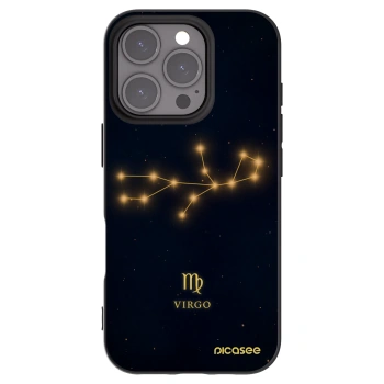 Picasee silikónový čierny obal pre Apple iPhone 16 Pro - VIRGO