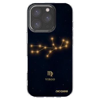 Picasee silikónový prehľadný obal pre Apple iPhone 16 Pro - VIRGO