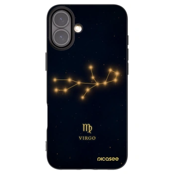 Picasee silikónový čierny obal pre Apple iPhone 16 Plus - VIRGO