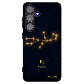 Picasee silikónový čierny obal pre Samsung Galaxy S25 5G - VIRGO