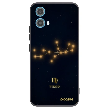Picasee silikónový čierny obal pre Motorola Moto G34 5G - VIRGO