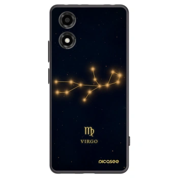 Picasee silikónový čierny obal pre Motorola Moto E14 - VIRGO