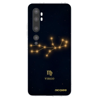 Picasee silikónový prehľadný obal pre Xiaomi Mi Note 10 (Pro) - VIRGO