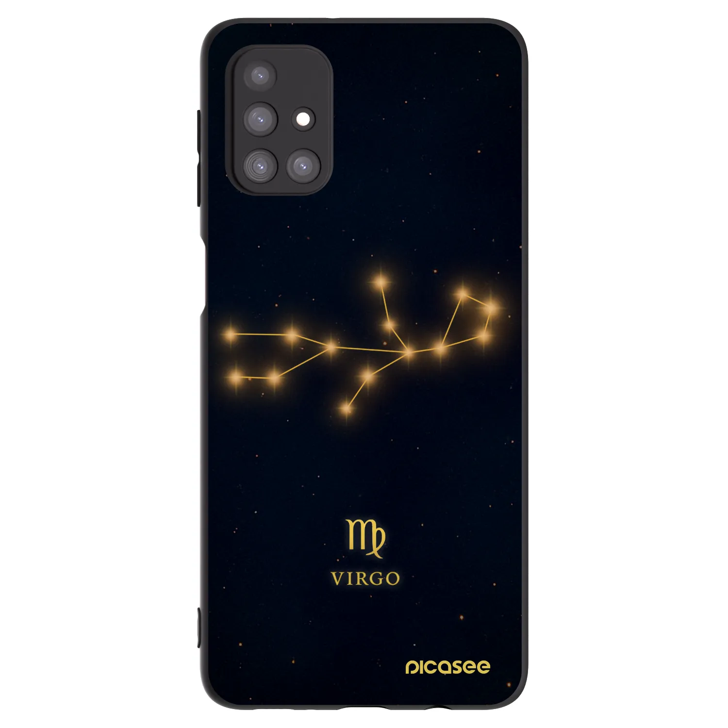 Picasee silikónový čierny obal pre Samsung Galaxy M31s - VIRGO