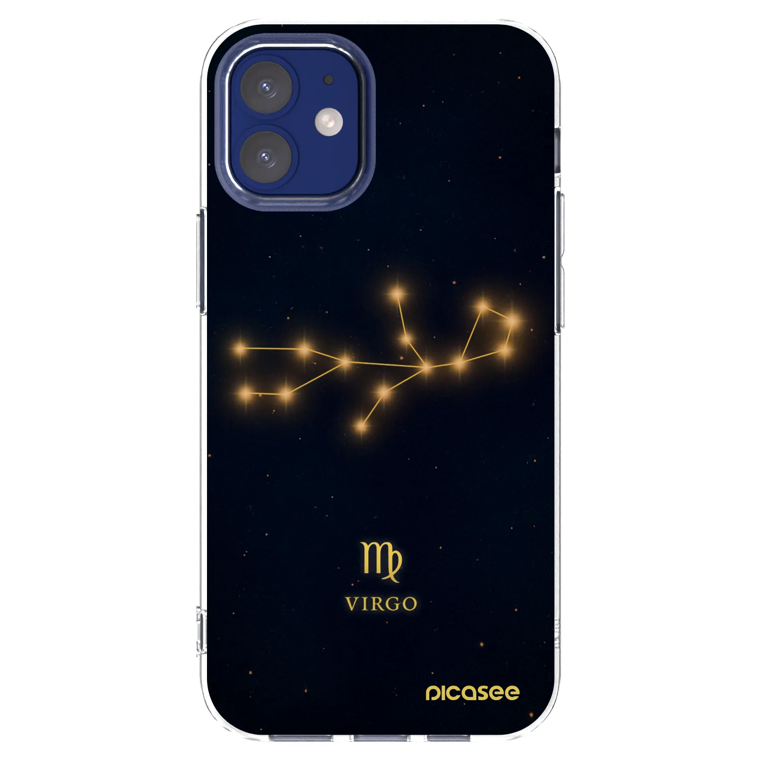 Picasee silikónový prehľadný obal pre Apple iPhone 12 mini - VIRGO