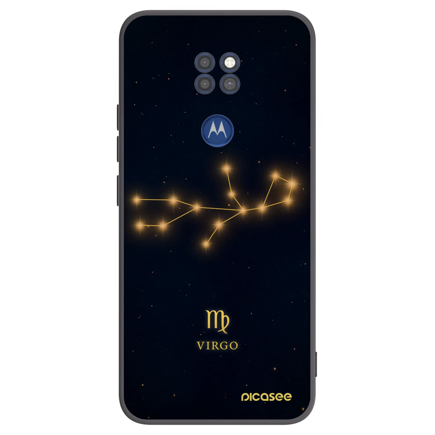 Picasee silikónový čierny obal pre Motorola Moto G9 Play - VIRGO