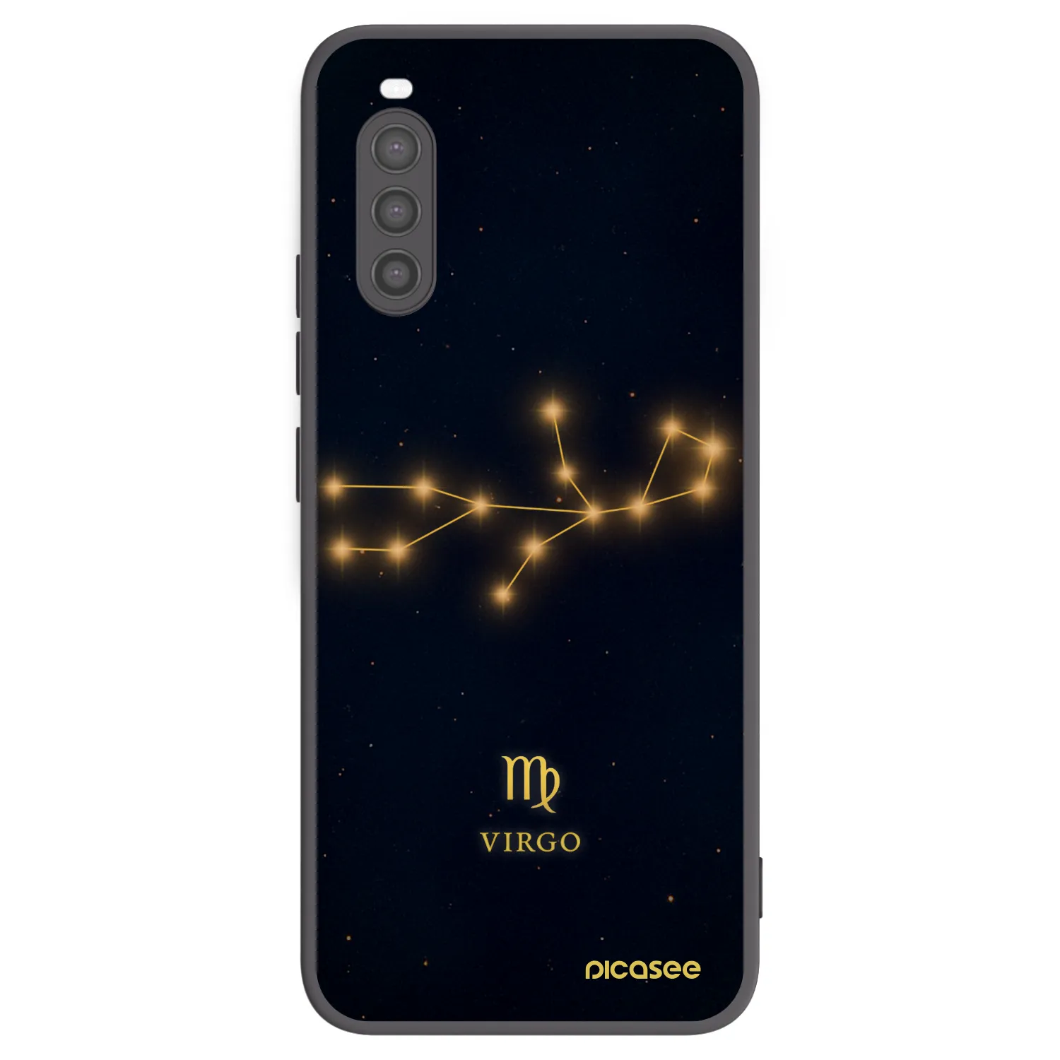 Picasee silikónový čierny obal pre Sony Xperia 10 II - VIRGO