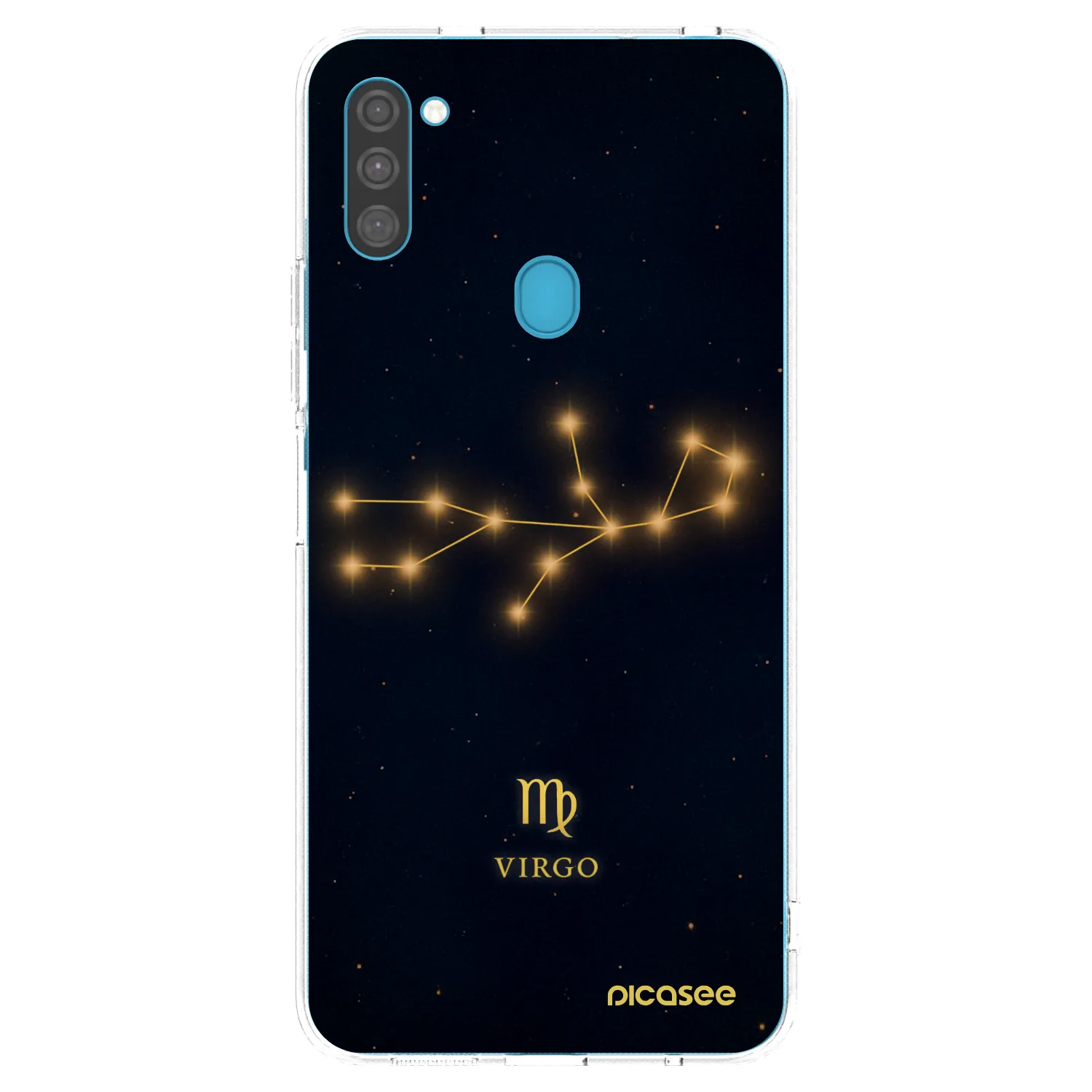 Picasee silikónový prehľadný obal pre Samsung Galaxy M11 - VIRGO