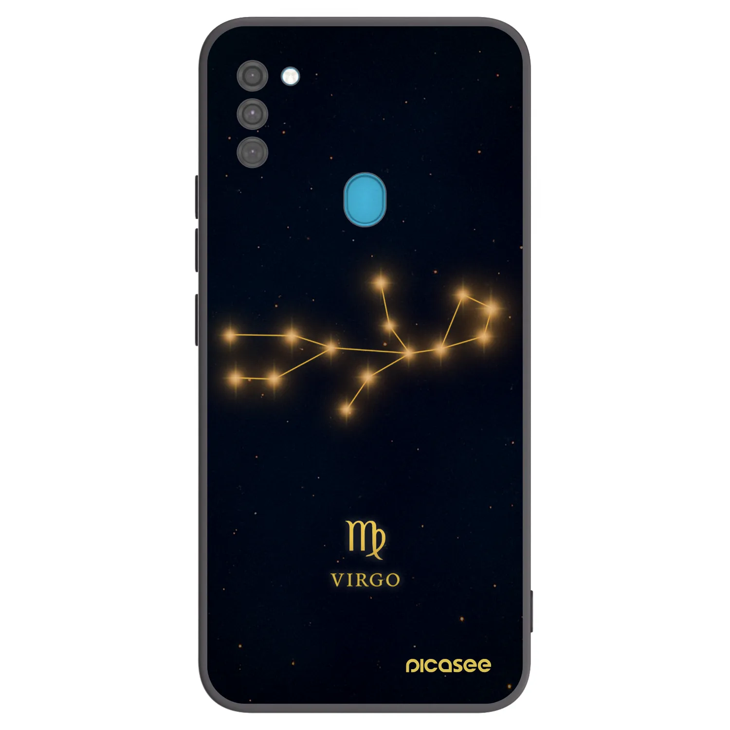 Picasee silikónový čierny obal pre Samsung Galaxy M11 - VIRGO