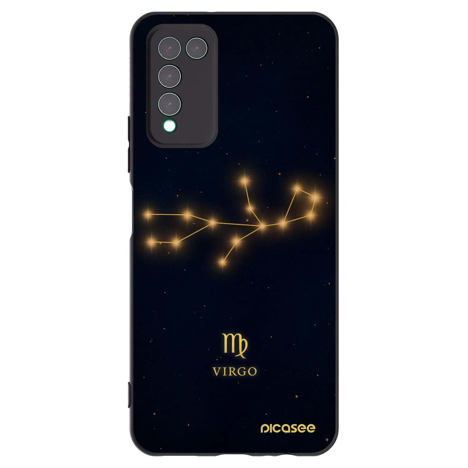 Picasee silikónový čierny obal pre Honor 10X Lite - VIRGO