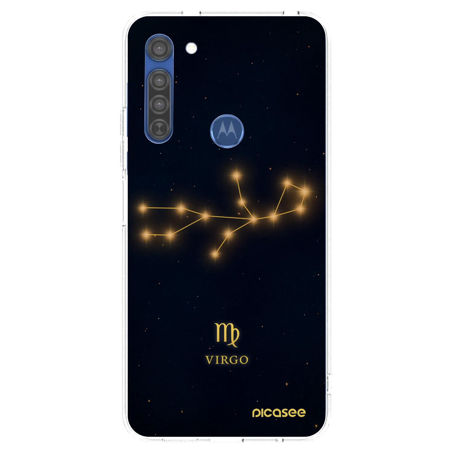 Picasee silikónový prehľadný obal pre Motorola Moto G8 - VIRGO