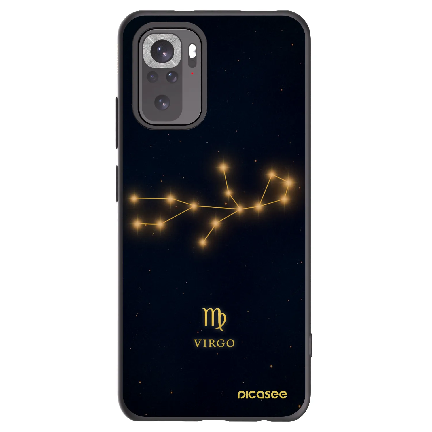 Picasee silikónový čierny obal pre Xiaomi Redmi Note 10 - VIRGO