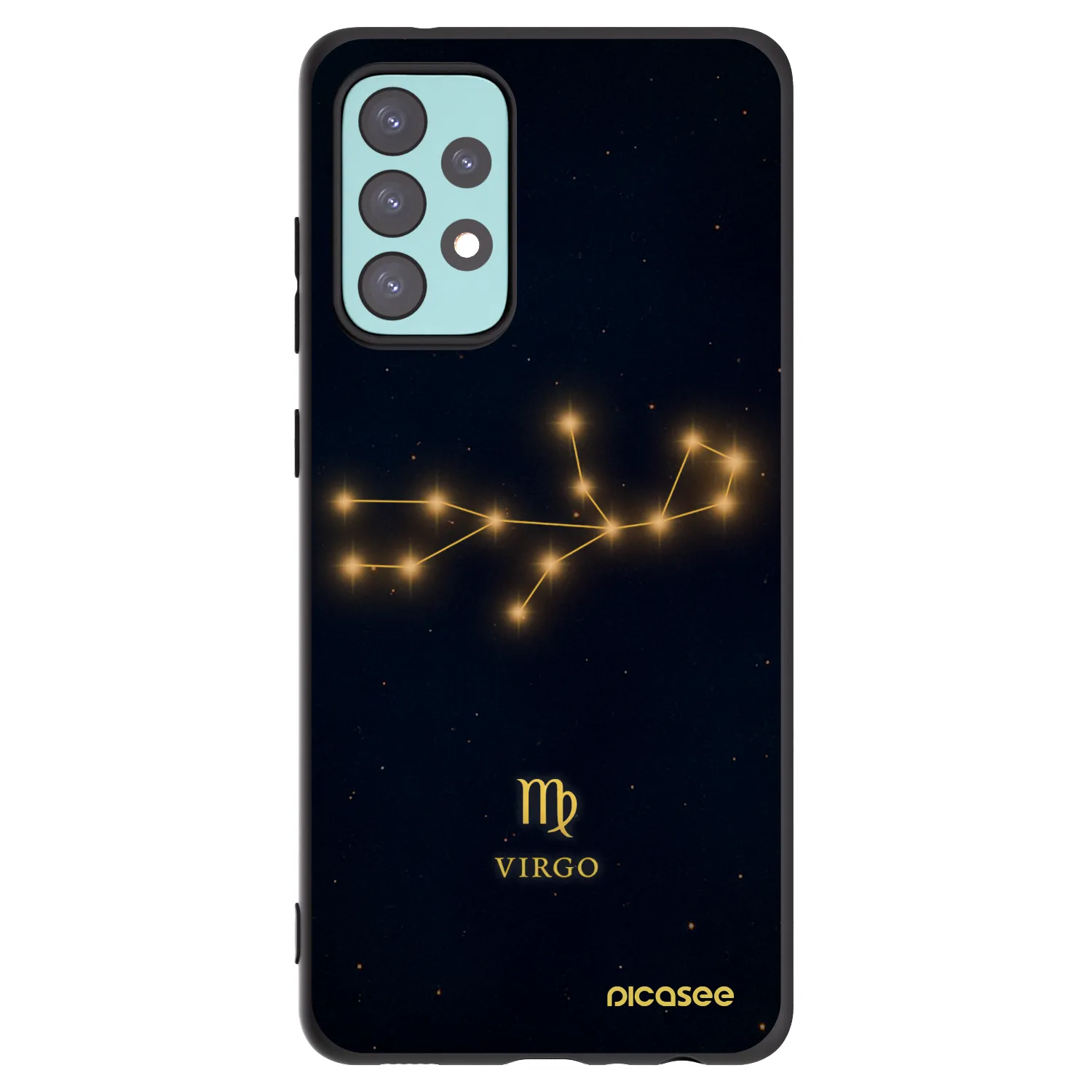 Picasee silikónový čierny obal pre Samsung Galaxy A72 A725F - VIRGO