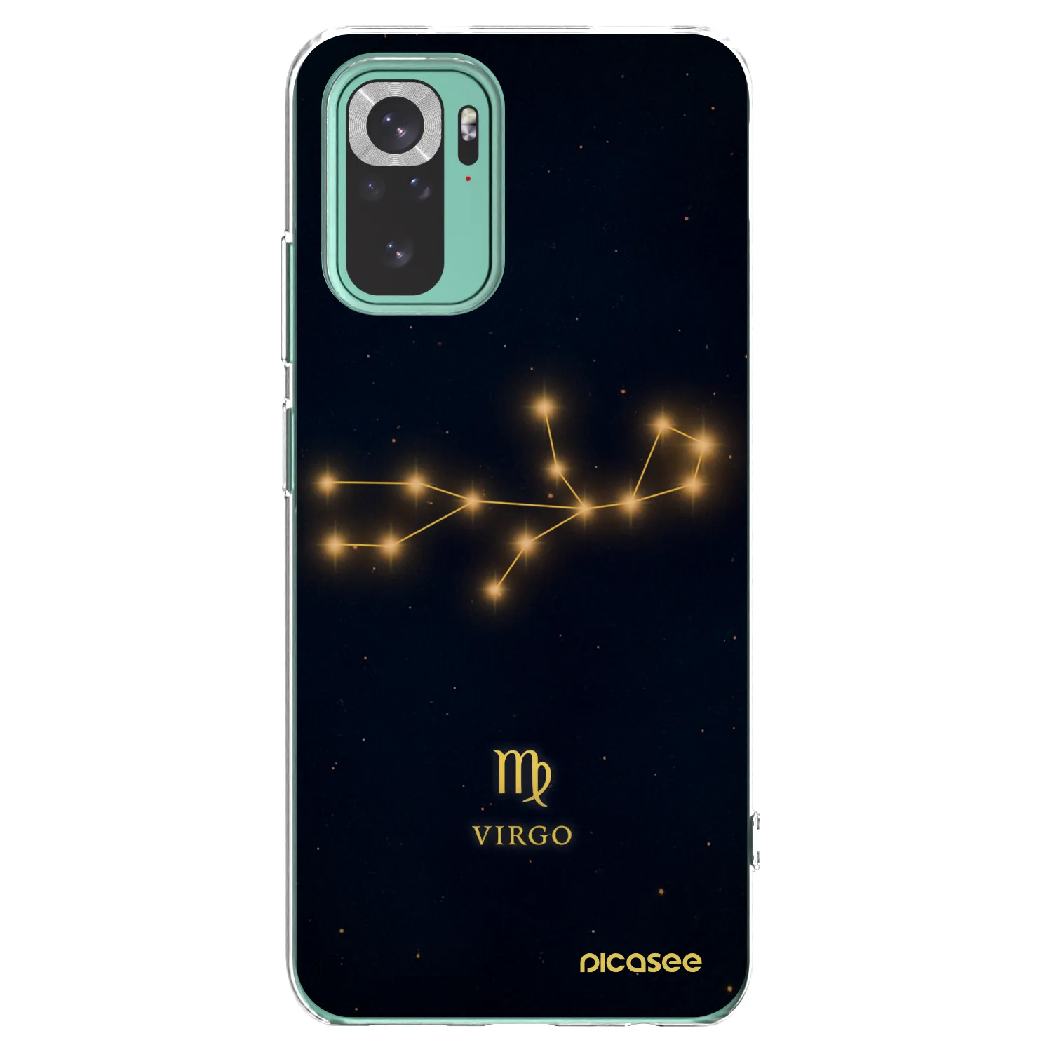 Picasee silikónový prehľadný obal pre Xiaomi Redmi Note 10 Pro - VIRGO