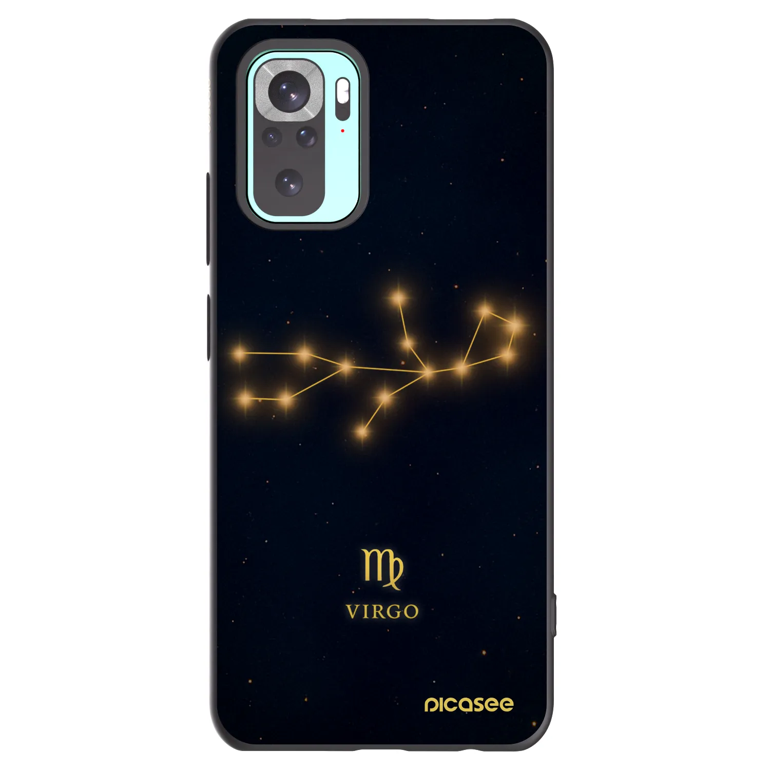 Picasee silikónový čierny obal pre Xiaomi Redmi Note 10 Pro - VIRGO