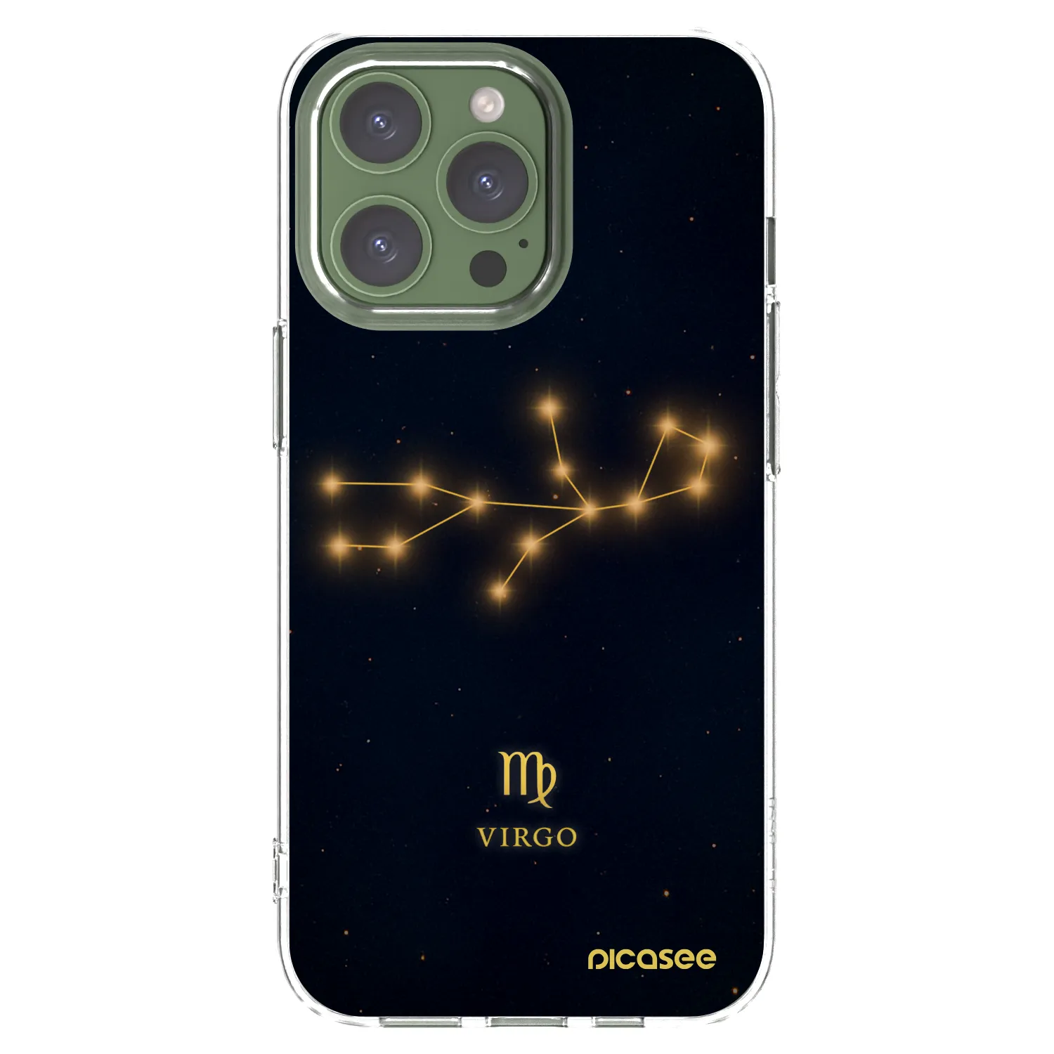 Picasee silikónový prehľadný obal pre Apple iPhone 13 Pro - VIRGO