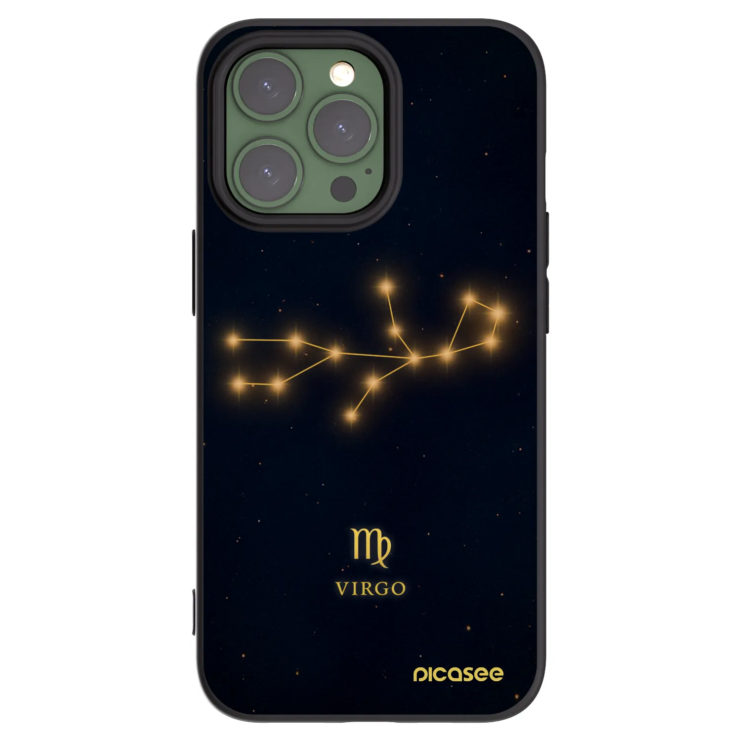 Picasee silikónový čierny obal pre Apple iPhone 13 Pro - VIRGO