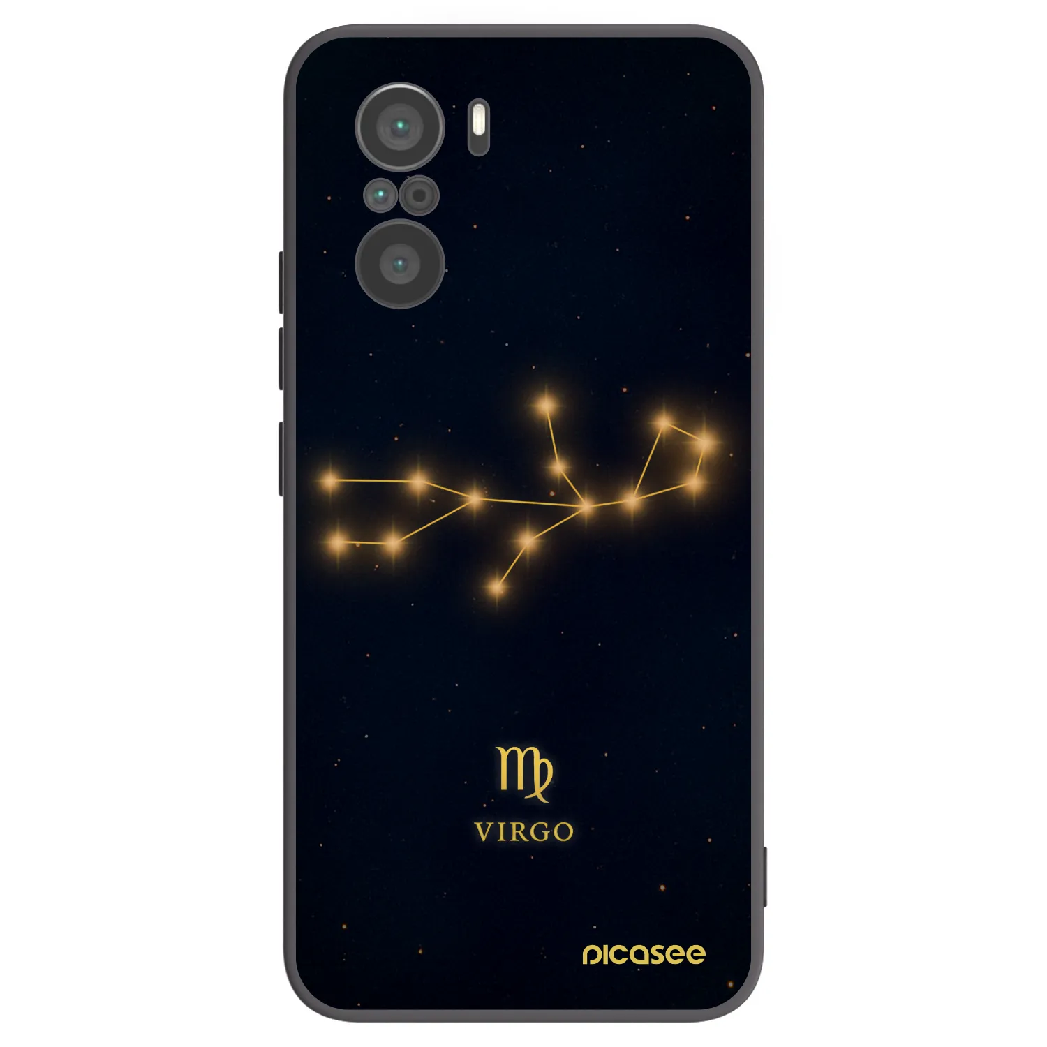 Picasee silikónový čierny obal pre Xiaomi Poco F3 - VIRGO